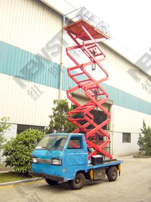 Battery car lift platform