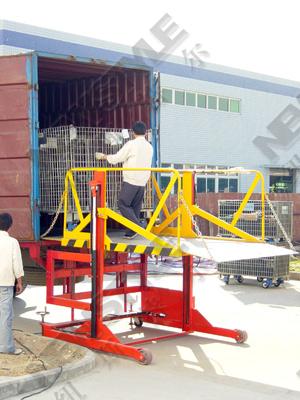 Car unloading platform